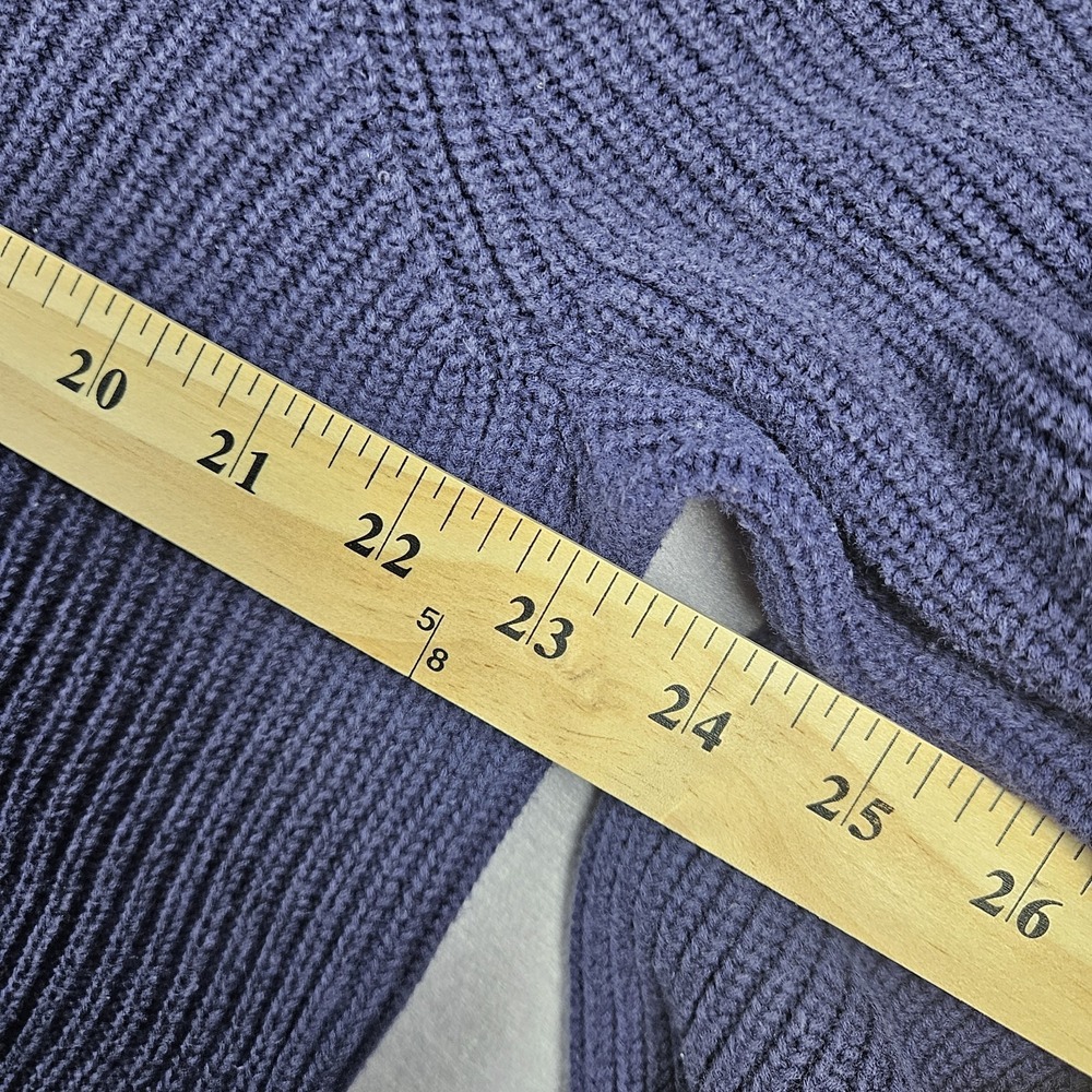 Michael Kors Sweater Womens XL Navy Ribbed Side Lace‎ Up Grommet - Picture 6 of 12